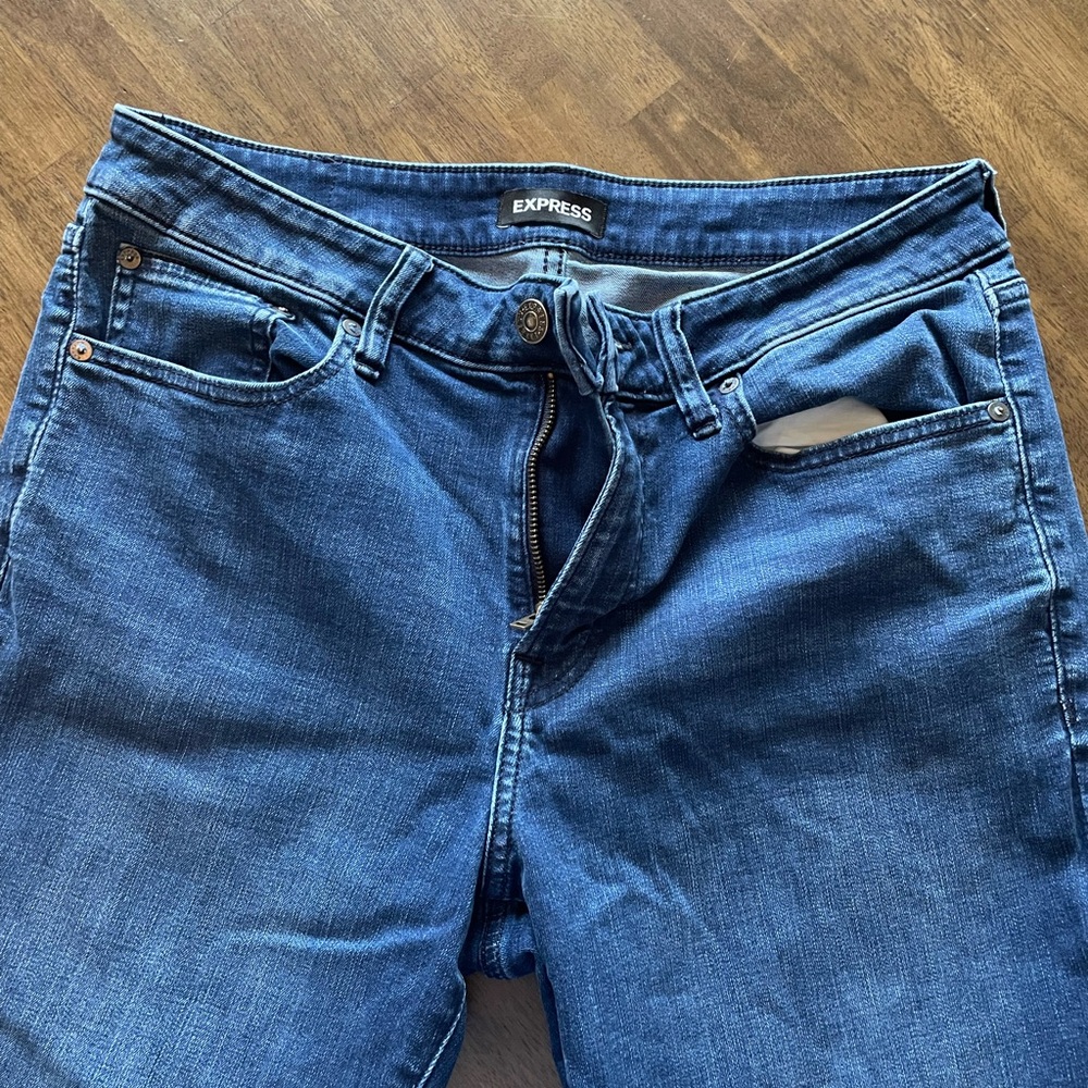 Express men's Classic Blue Straight Leg Jeans